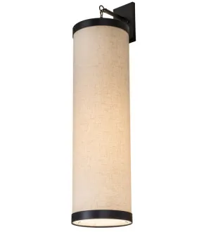 10"W Contemporary Cilindro Textrene Hanging Wall Sconce