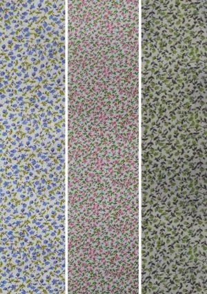 45" 100% Printed Polycotton Floral Print  D#166