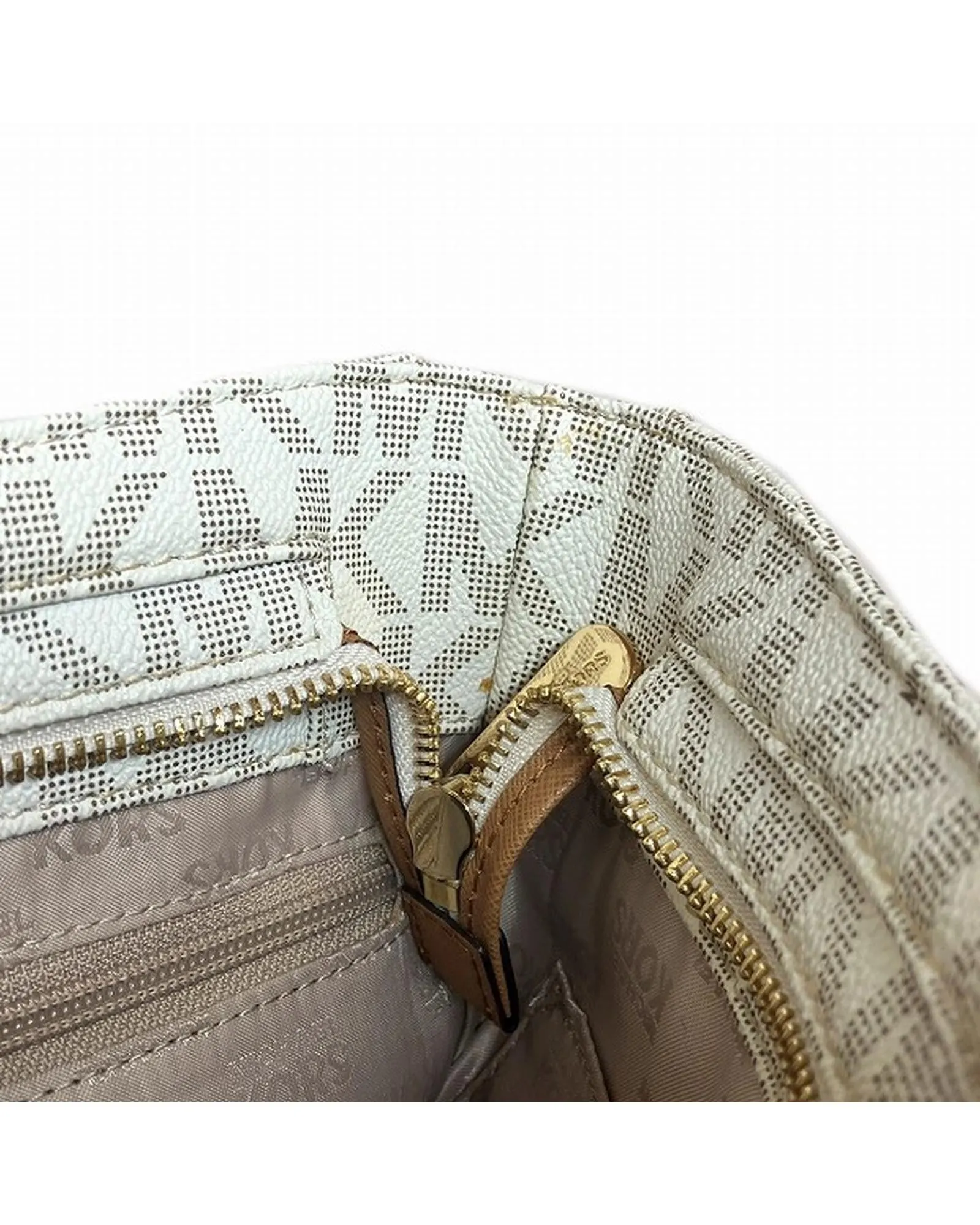 Authentic Michael Kors Beige Shoulder Bag - Used A Condition