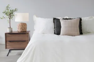 Ava Linen Look Duvet Set | Natural | Super King