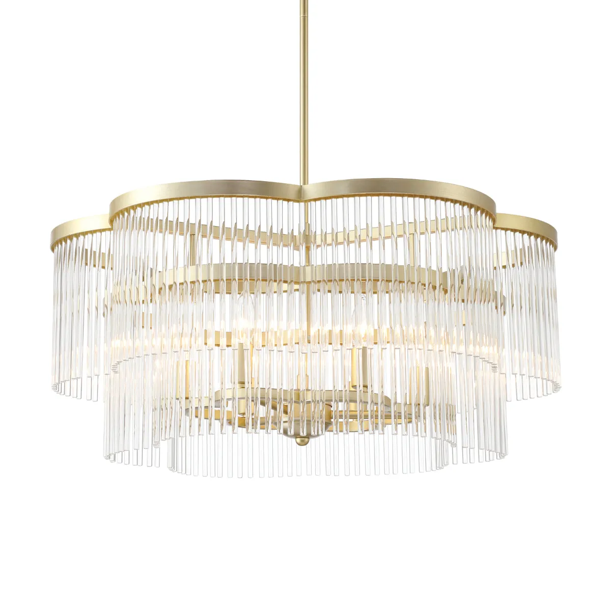 Azura 28" 6 Lights Pendant Light Brass Finish