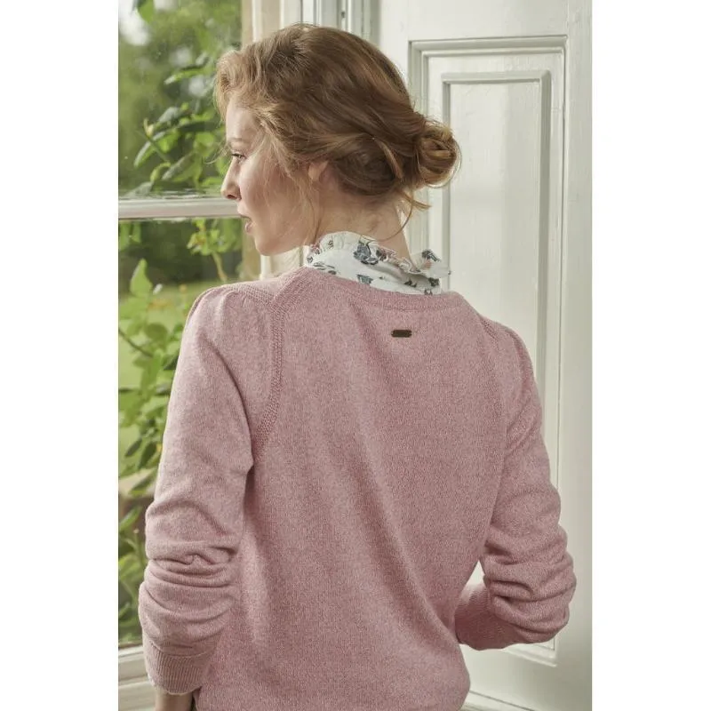 Barbour Bowland Ladies Knit - Dusty Rose