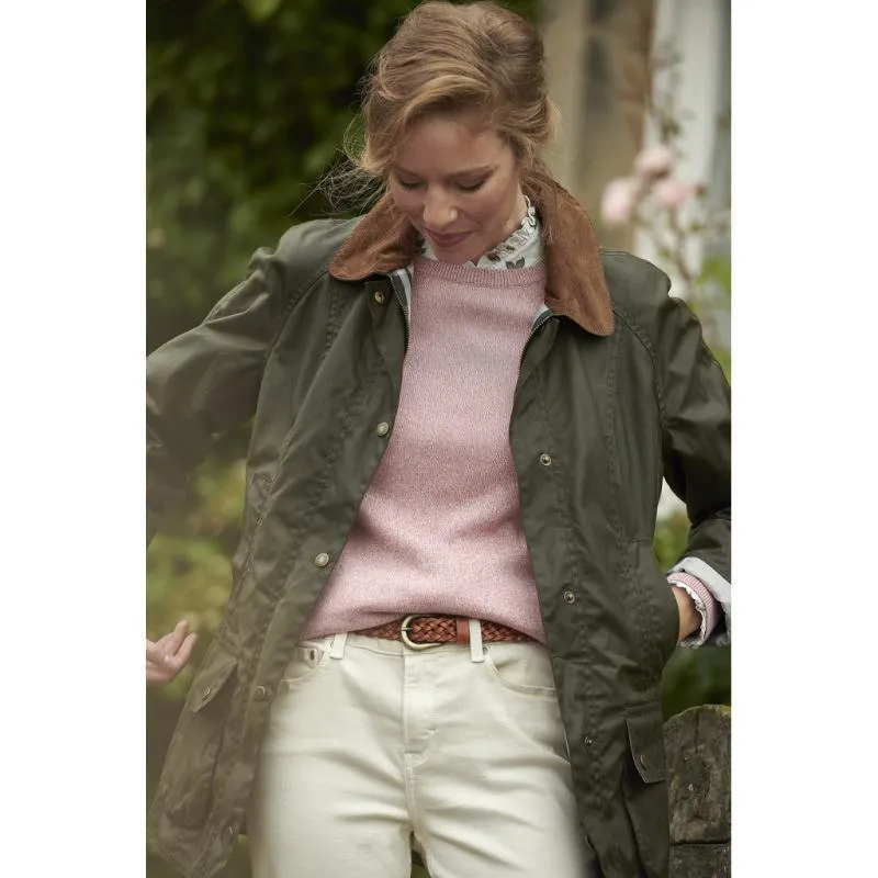 Barbour Bowland Ladies Knit - Dusty Rose