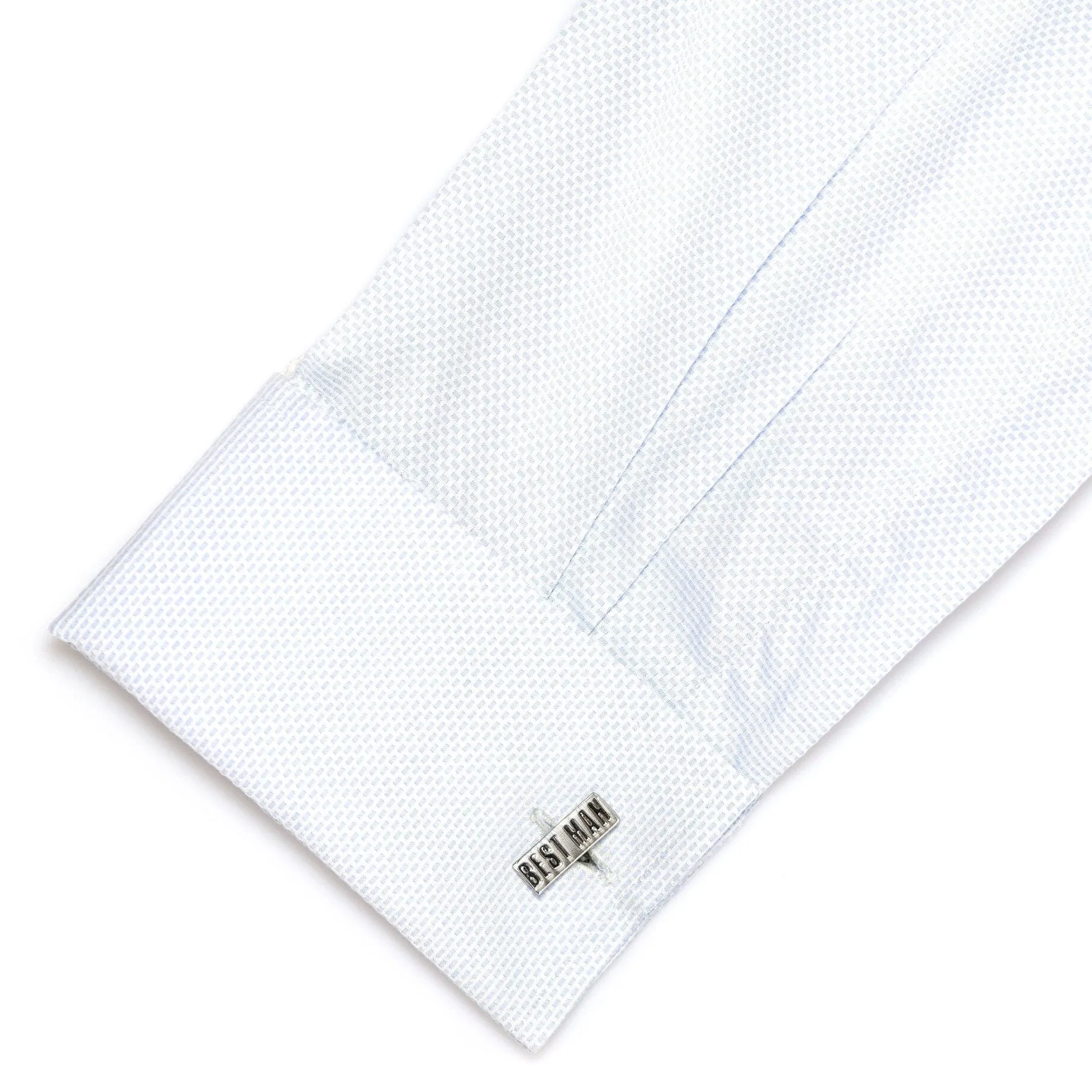 Best Man Raised Lettering Wedding Cufflinks