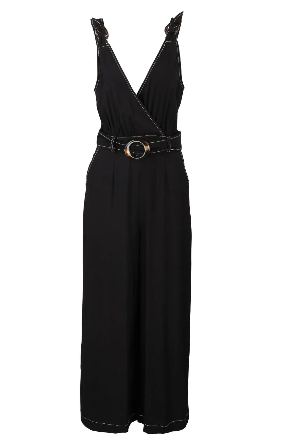 Black Belted Jumpsuit