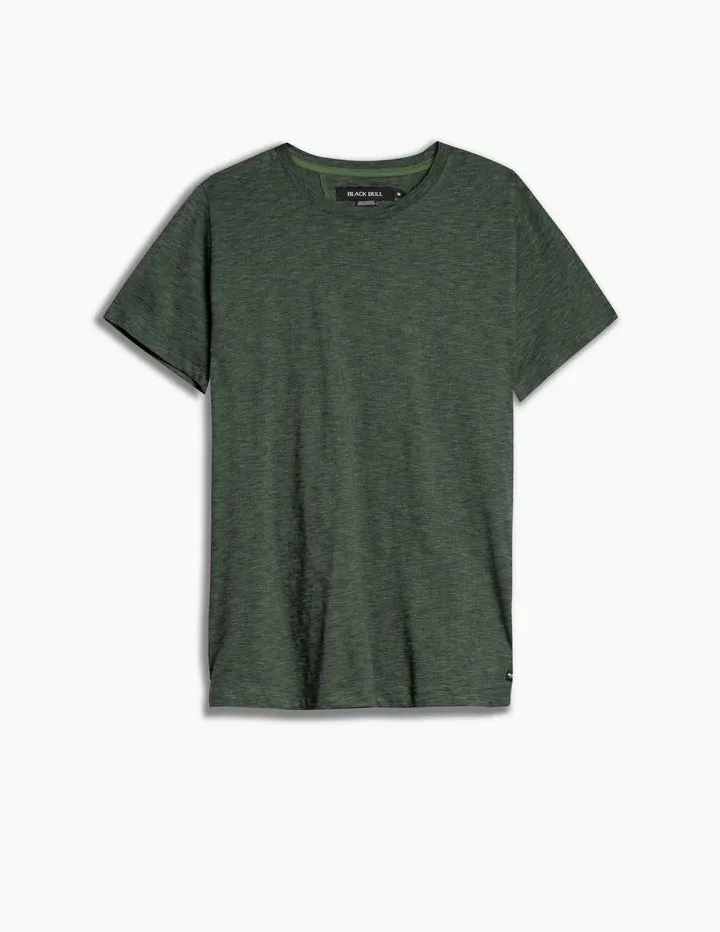 BLACK BULL FINN S/S FINE STRIPE T-SHIRT OLIVE COMBO