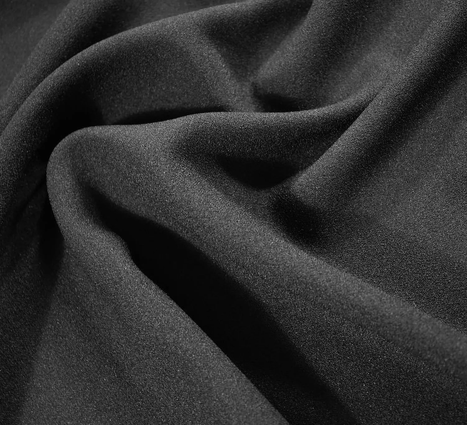 Black Crêpe Fabric