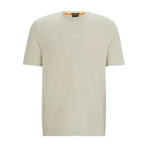 BOSS Logo Print TChup Beige T-Shirt