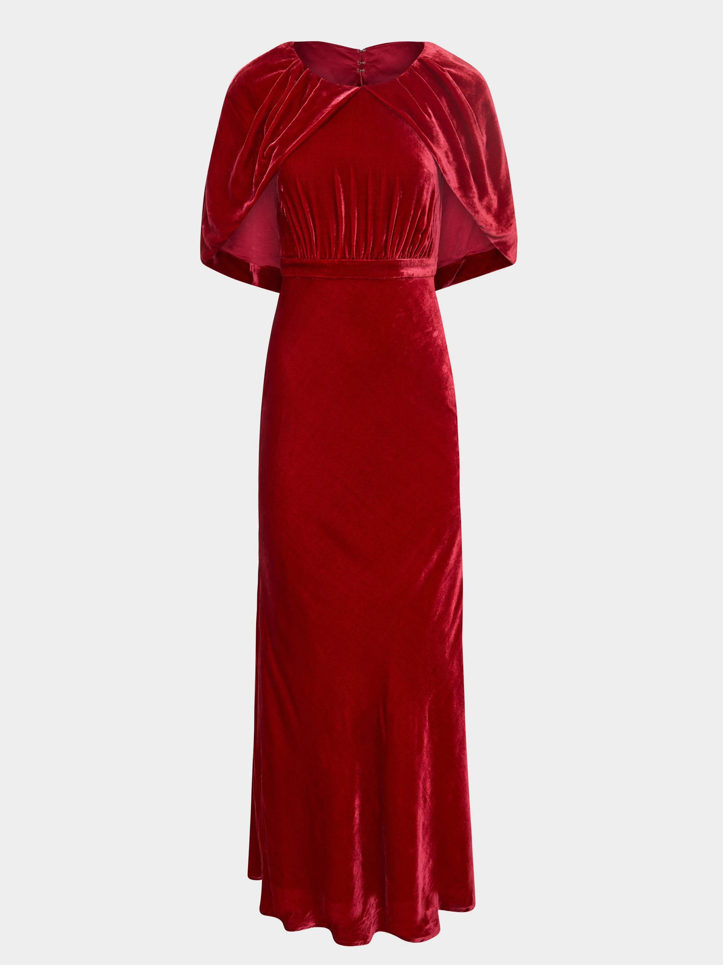 Celeste Long Dress in True Red