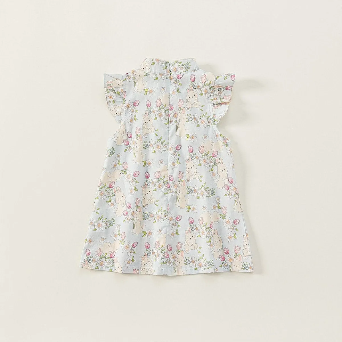 Charming Girls' Floral Cheongsam Dress