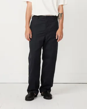 Coated Cloth Deck Pant in Dark Navy