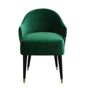 Cocktail chair EMI VELVET green