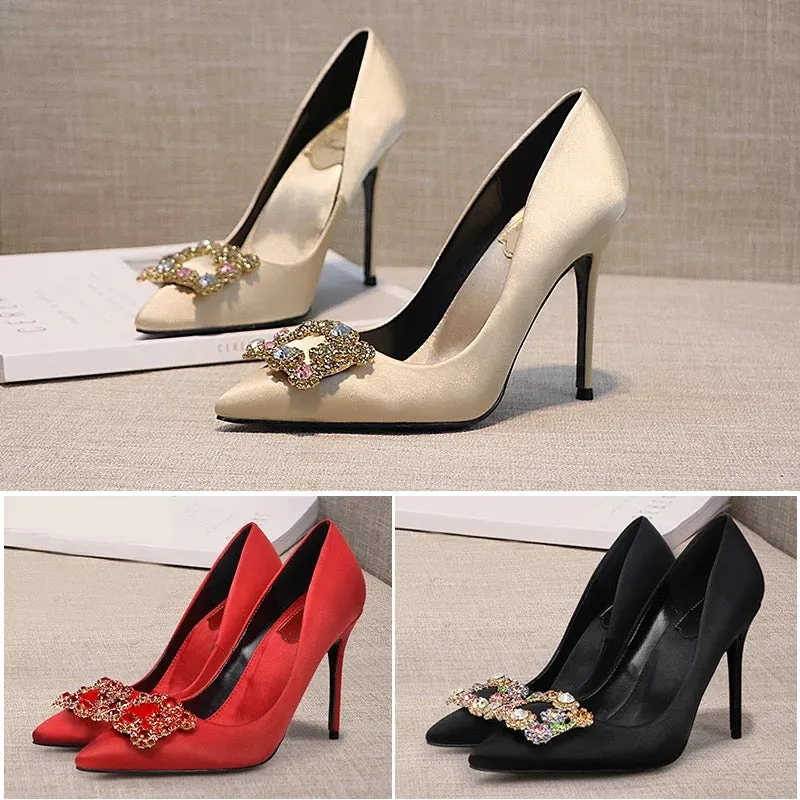 COUTURE Satin High Heels