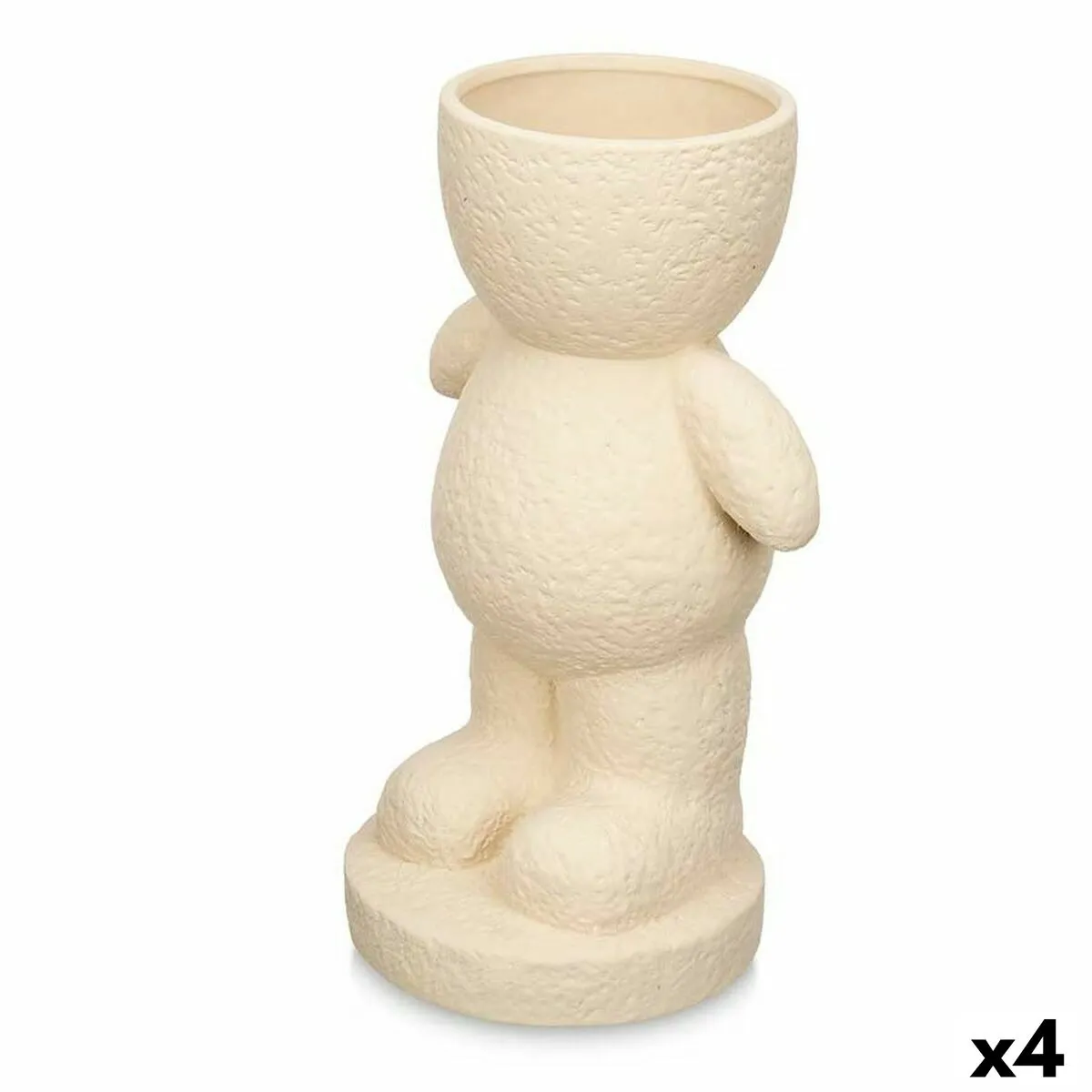 Decorative Figure Beige 19 x 31 x 15 cm Vase (4 Units)