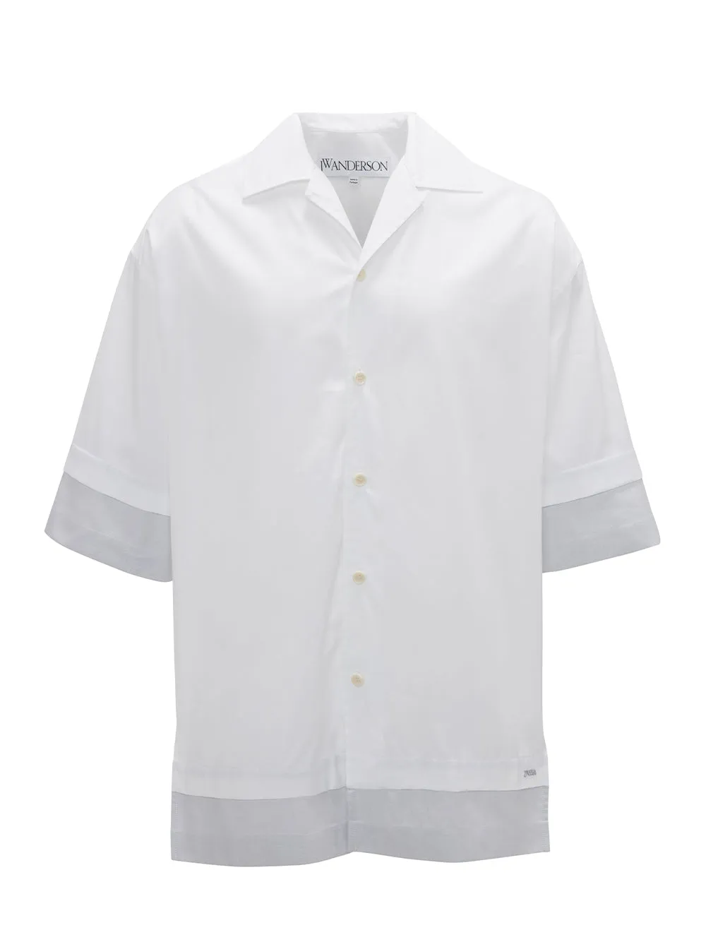 Double Layer Short Sleeve Shirt (White)