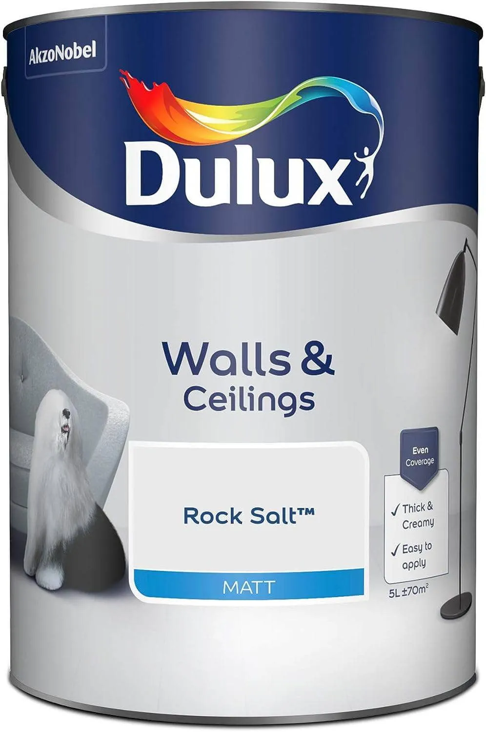 Dulux Matt Emulsion 5L - Rock Salt