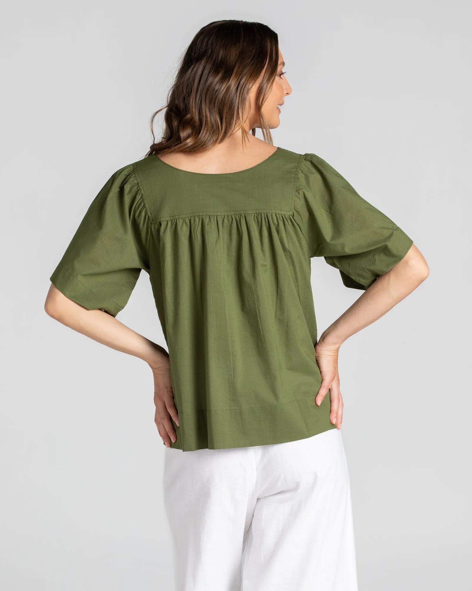 Freya Top - Khaki