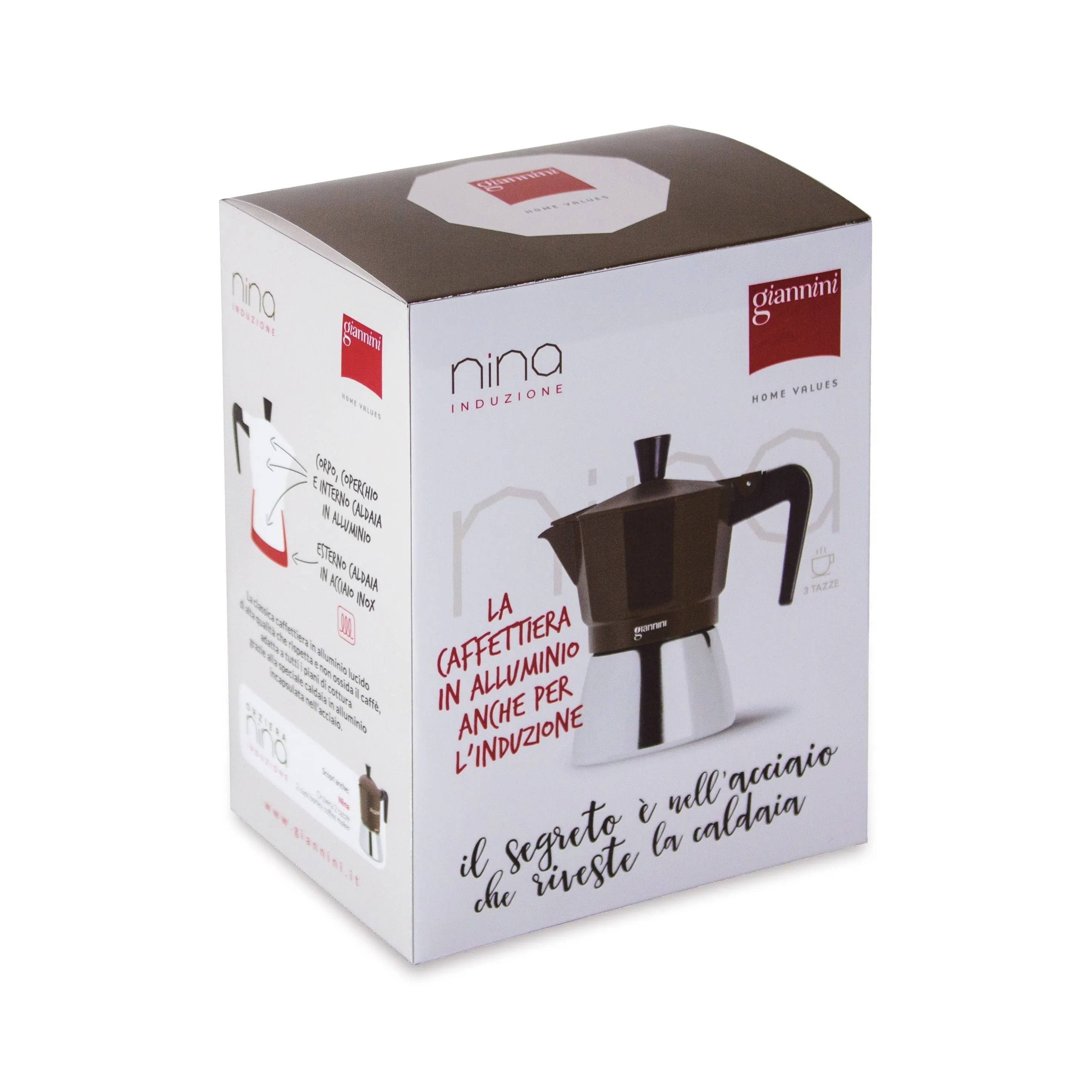 Giannini Nina 3 Cup Induction Espresso Maker