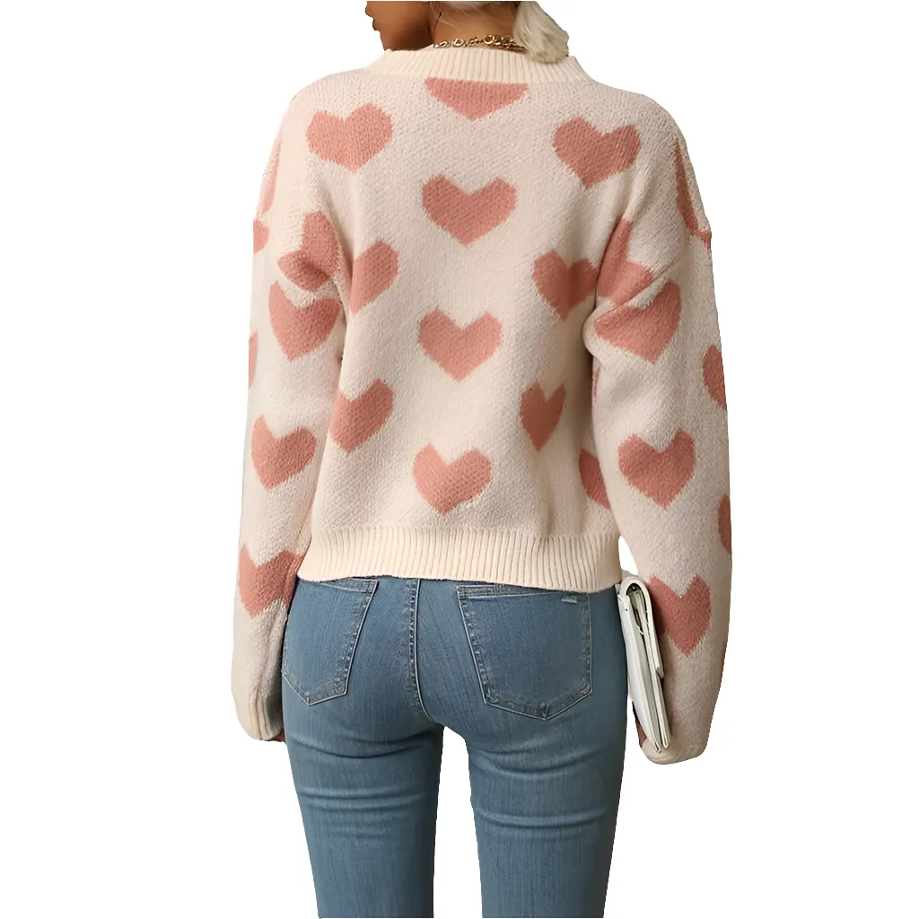 heart printed top