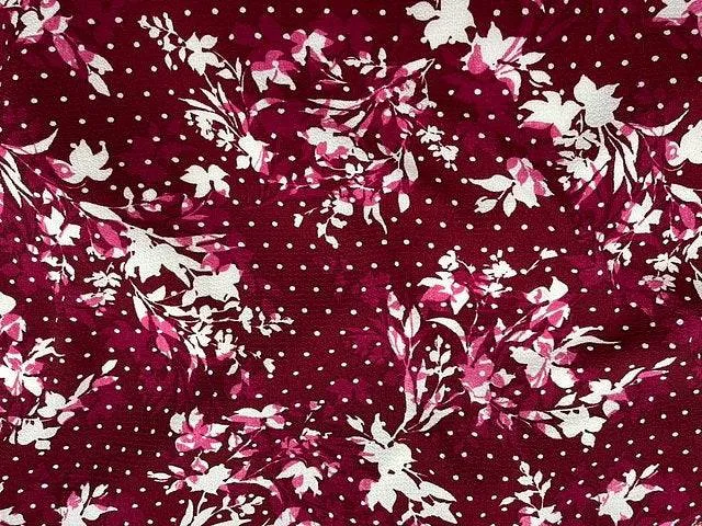 Hidden Floral - Bubble Printed Crepe