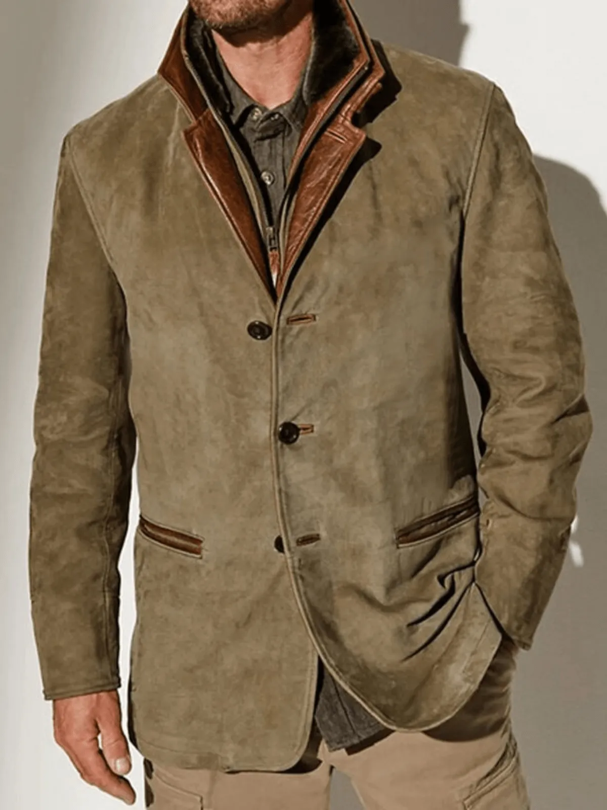 Jacket for Men Suede