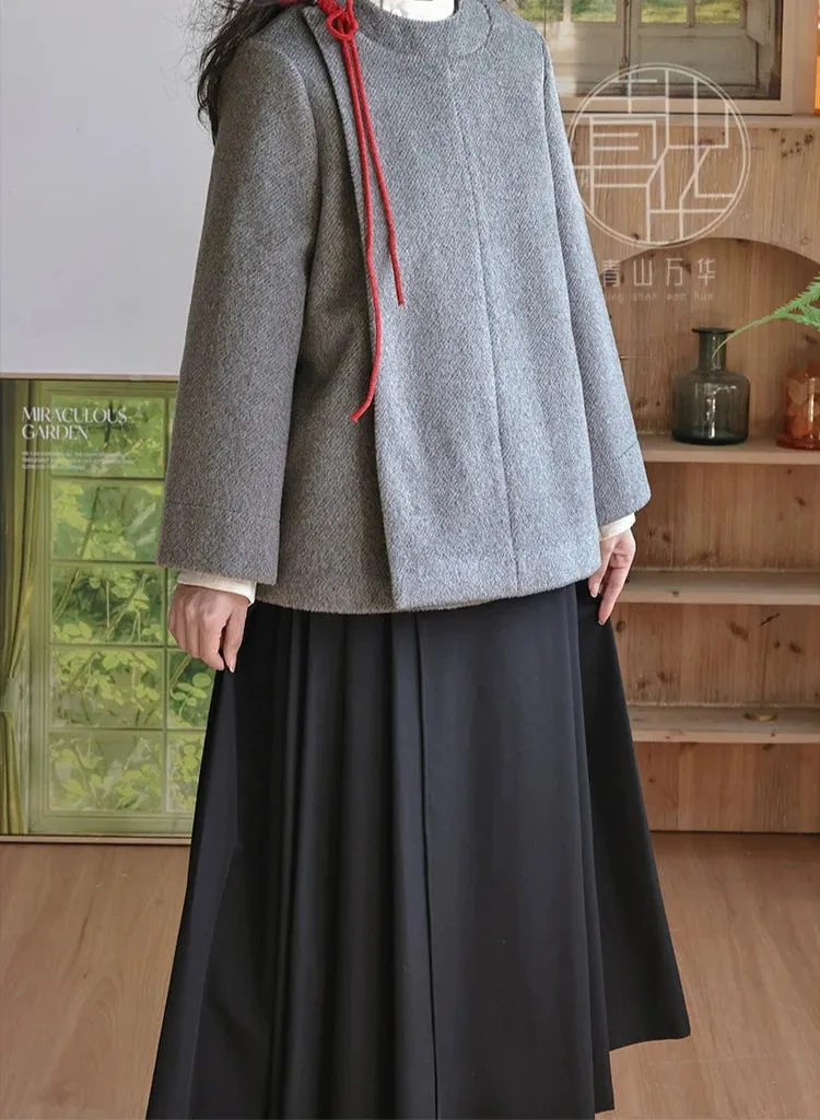 Jie 结 Knot Modernized Tang Yuanlingpao Coat & Midi Mamian Set