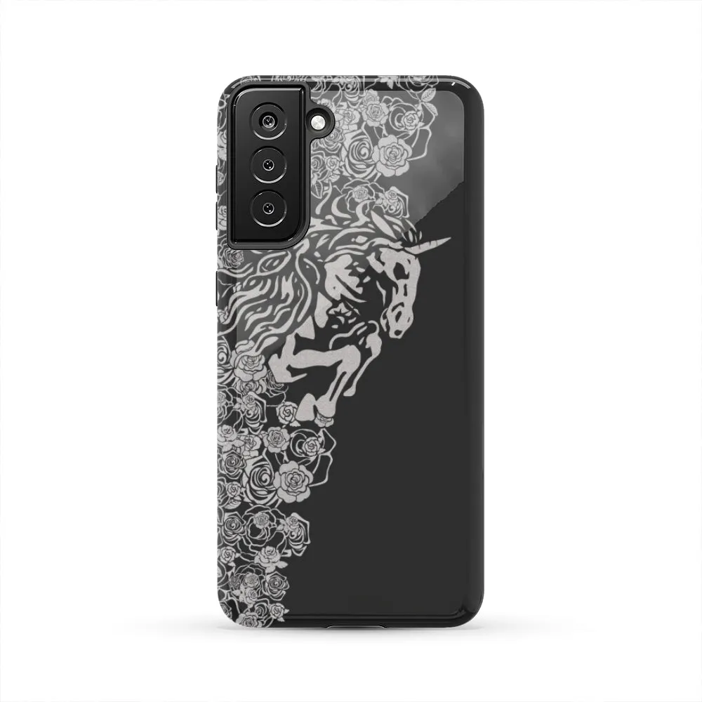 Lee's Excellent Tough Phone Case with Unicorn - Dark Gray