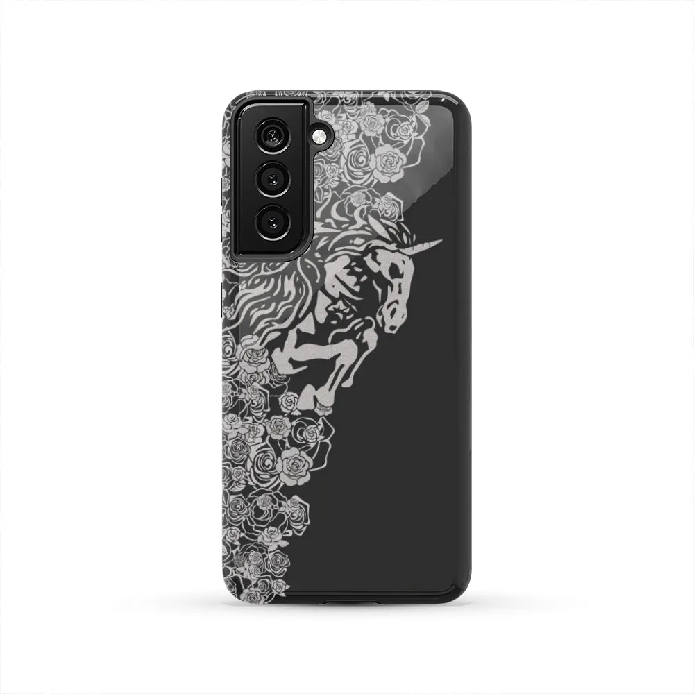 Lee's Excellent Tough Phone Case with Unicorn - Dark Gray