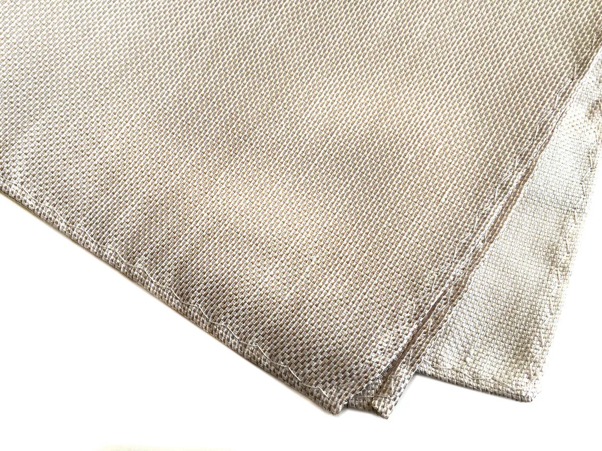 Light Khaki Linen Pocket Square. Solid Color, Davison