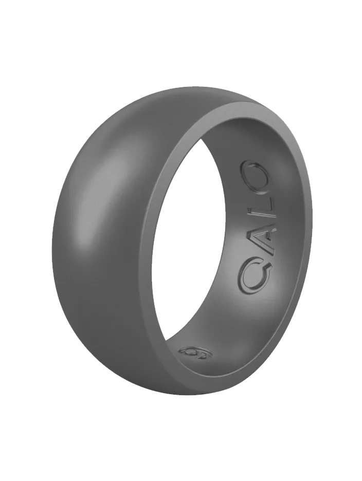 Men's Metallic Classic Silicone Ring