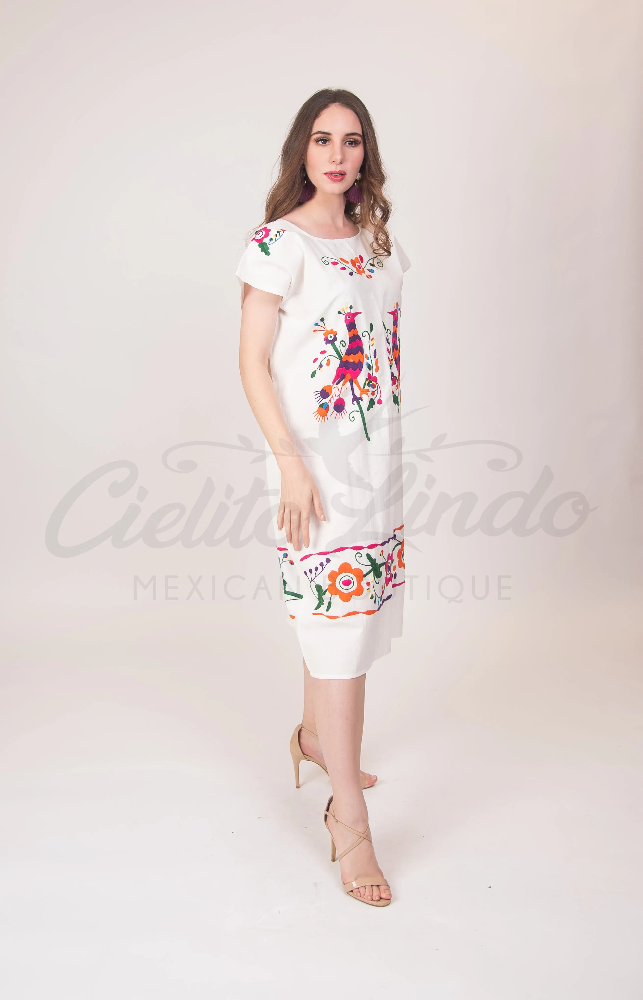 Mexican Handmade Embroidered Dress Cuernavaca