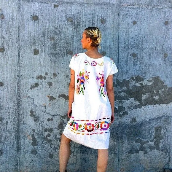 Mexican Handmade Embroidered Dress Cuernavaca