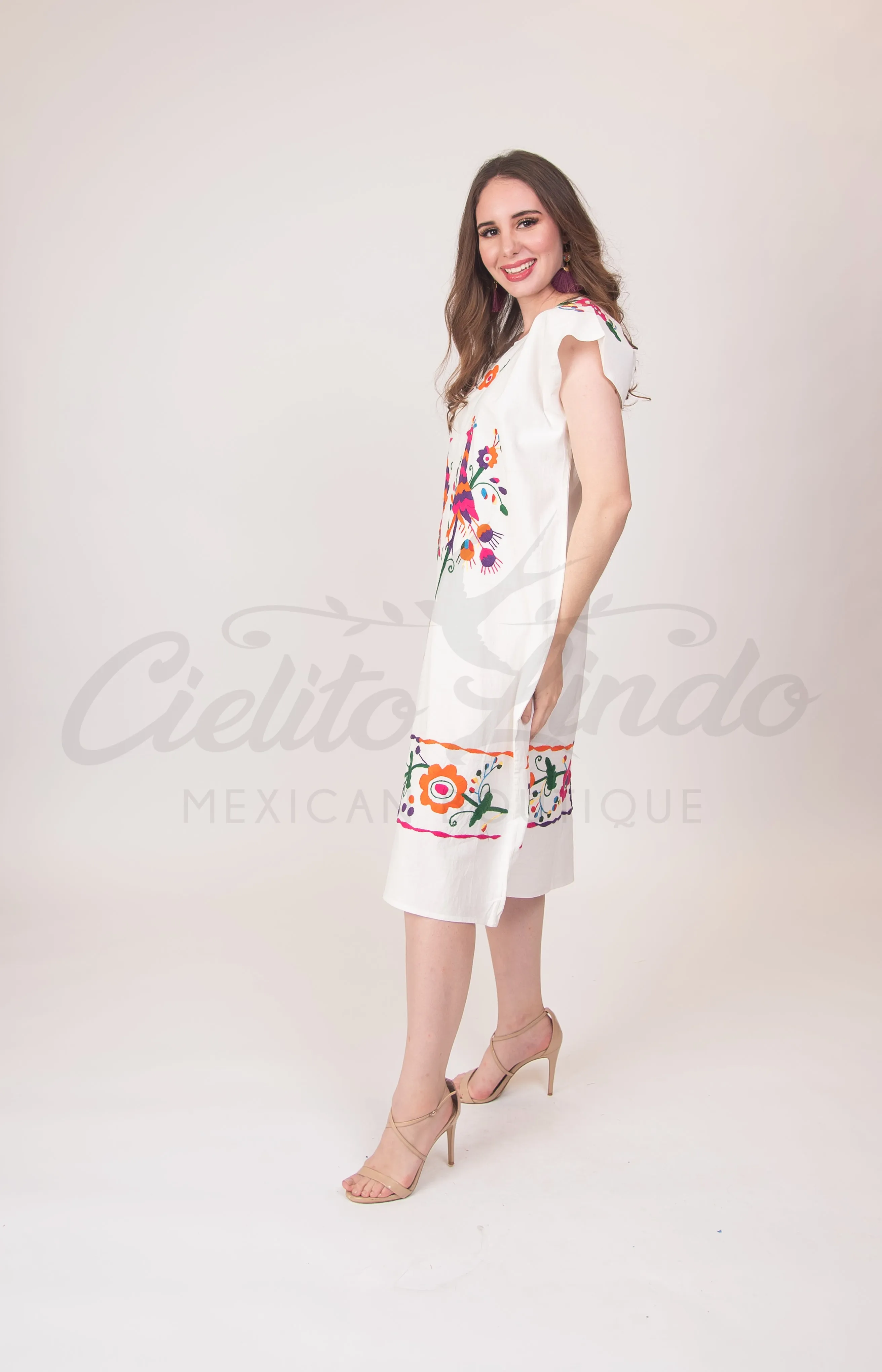 Mexican Handmade Embroidered Dress Cuernavaca