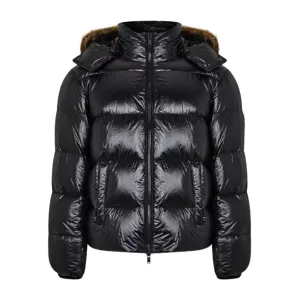 Moose Knuckle Fur King Black Puffer Jacket