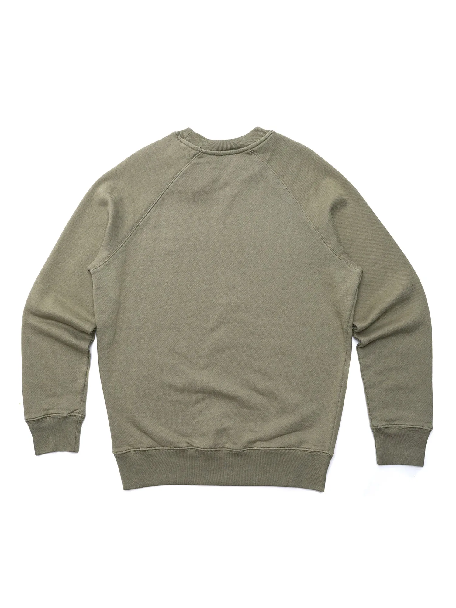 M_SWEATSHIRT FOX HEAD PATCH_LIGHT KHAKI