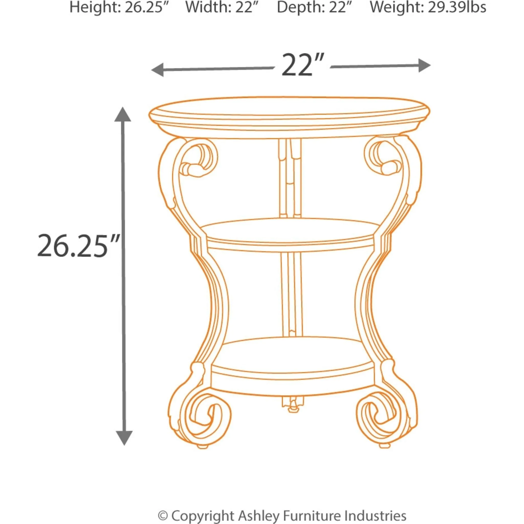 Nestor Chairside End Table