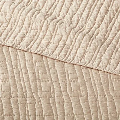 New - Full/Queen TENCEL Quilt Khaki - Threshold