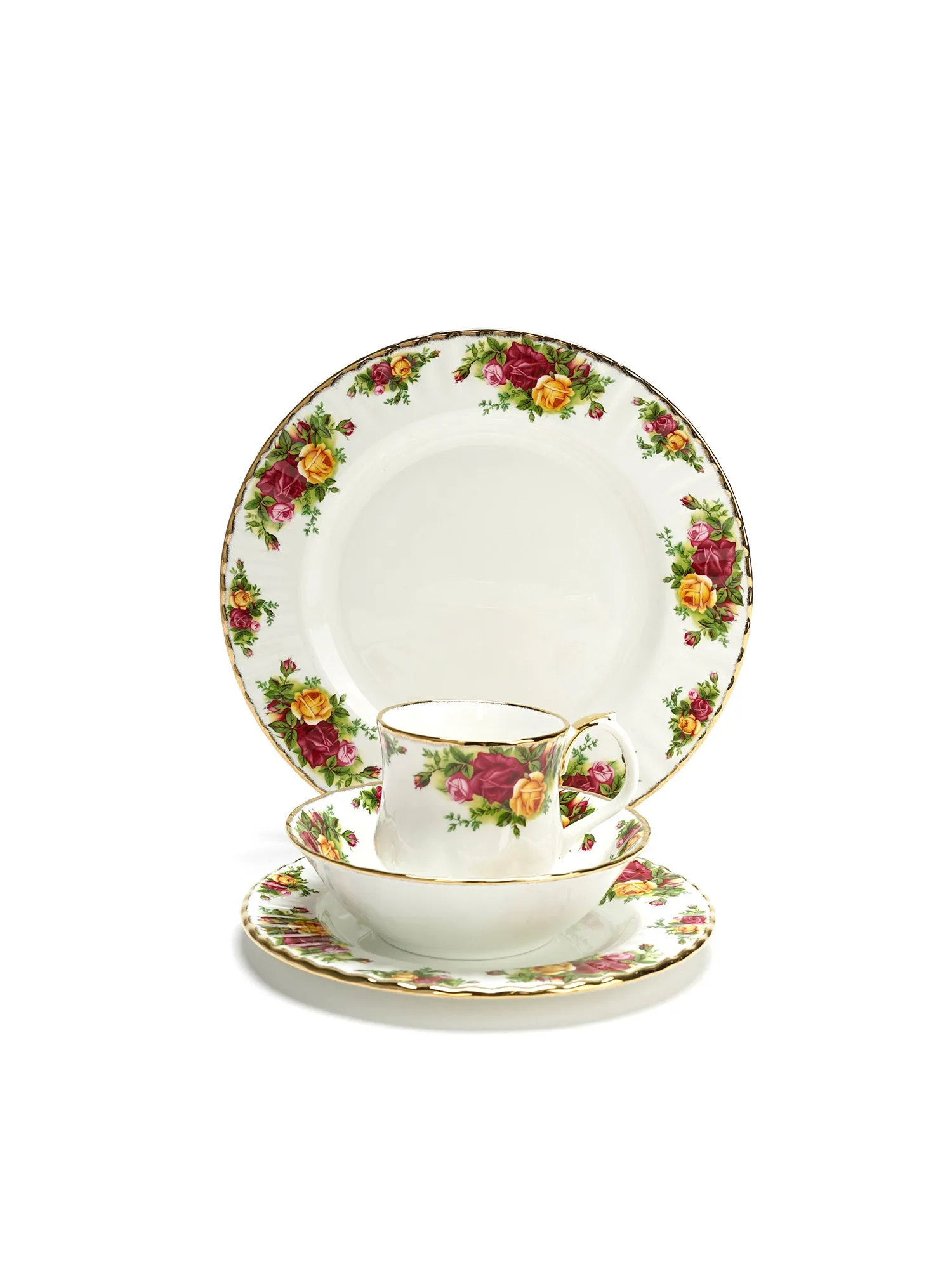 Old Country Roses 4-Piece Place Setting