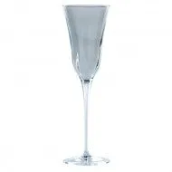 Optical Smoke Gray Champagne Glass - Set of 4