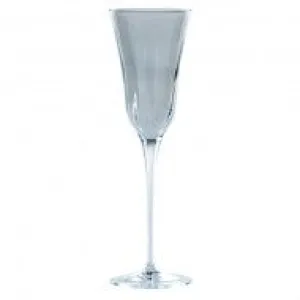 Optical Smoke Gray Champagne Glass - Set of 4