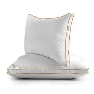 Royal Angler High Quality Loom Design Ultra Soft Premium Cotton Dobby Jacquard  Gusset Pillow 50x75cm  5cm White