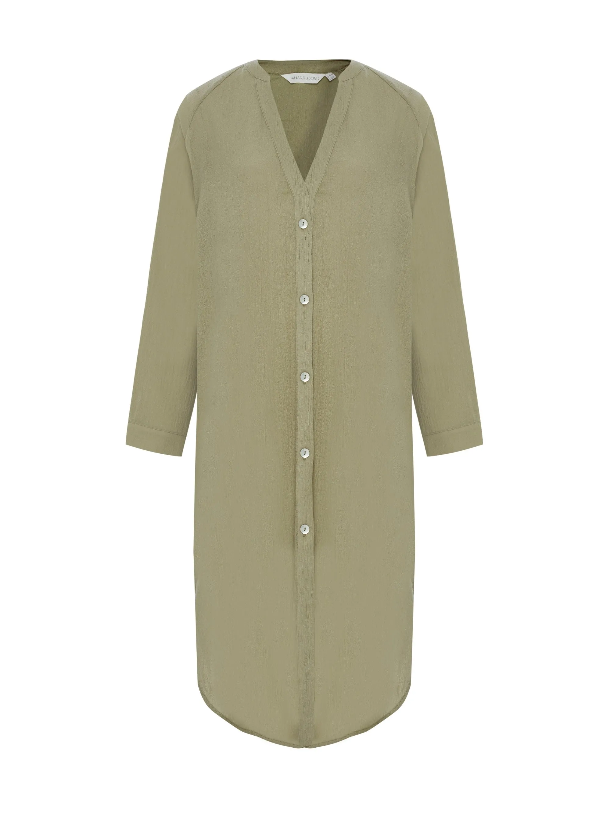 Terra Shirt Dress - Khaki Green