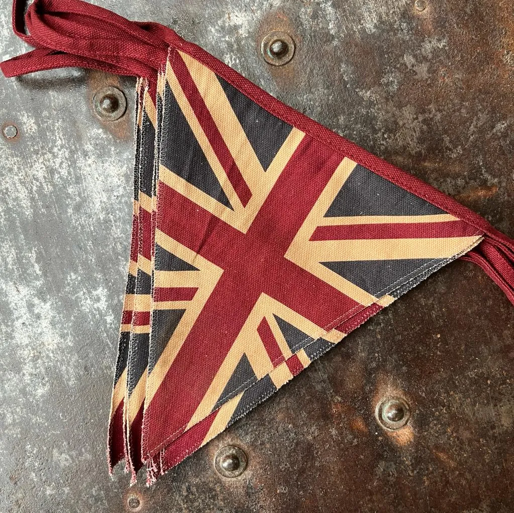 Traditional Vintage Style Union Jack Bunting - Double-Side Printed