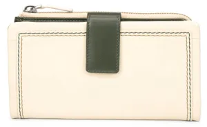 Two Tone Medium Leather Wallet Purse (2 Colours)