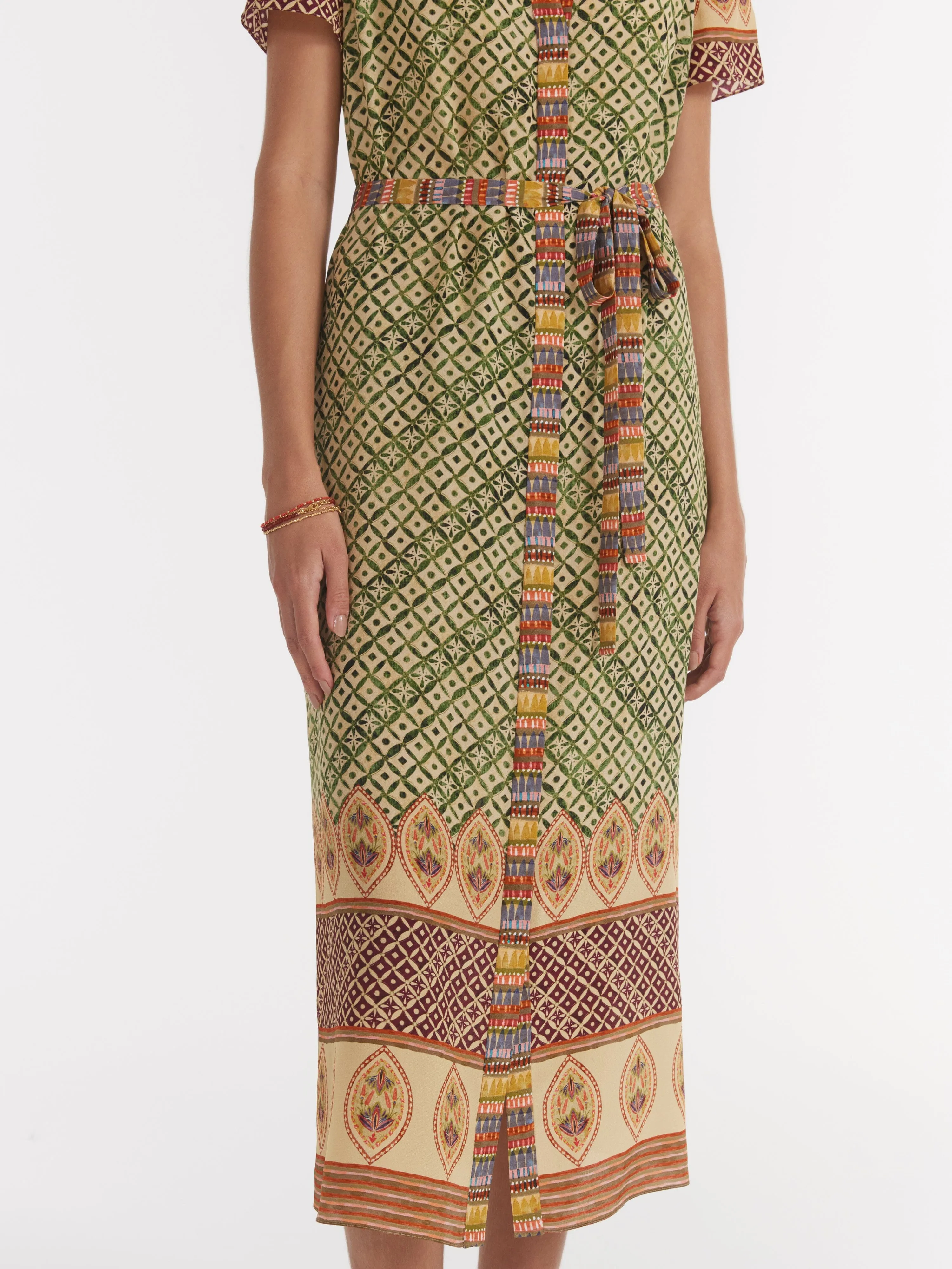 Vicki Dress in Myrtle Mosaic