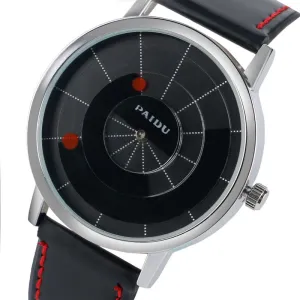 Wrist Watch Quartz Casual Men Special Turntable Dial Cool Ladies Sport Unique Trendy Creative Red Point Wristwatch Women