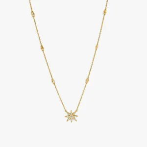 Yellow Gold Diamond North Star Necklace- 18K Yellow GoldÂ Â Â 